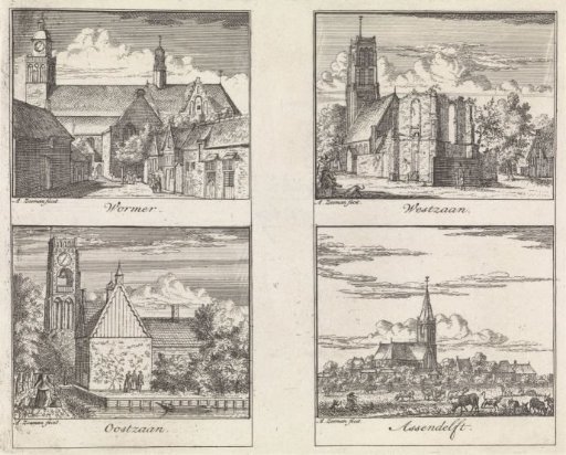 Views of Wormer, Oostzaan, Westzaan and Assendelft