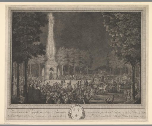 Celebrations at the Porte Mars in Reims