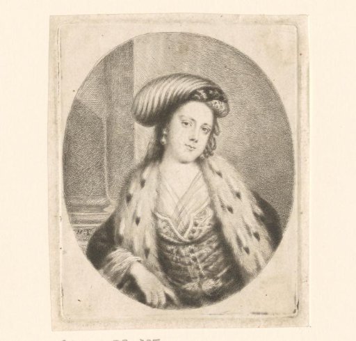Portrait of an Unknown Woman with a Turban and a Jacket with Ermine Fur