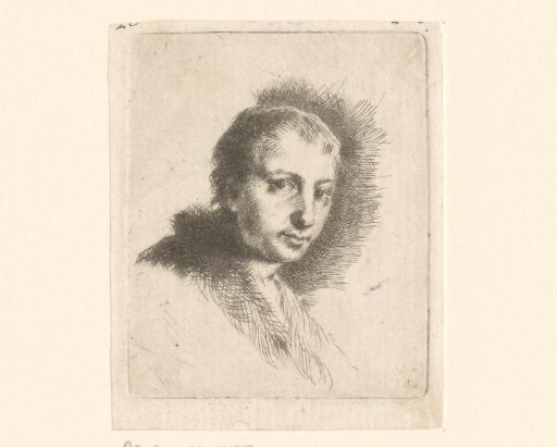 Portrait of an unknown man with short hair