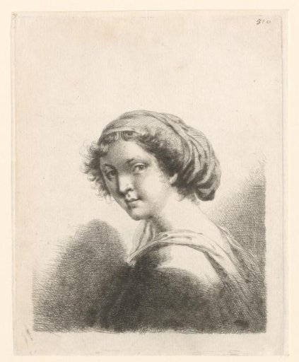 Portrait of an Unknown Woman with a Headscarf