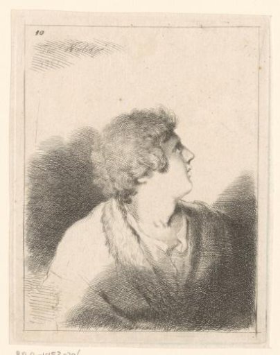 Portrait of an Unknown Man with Fur-Collared Coat, Looking Up to the Right