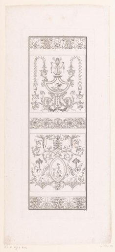 Arabesques with women and sphinxes