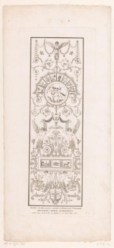 Arabesques with angels and constellations