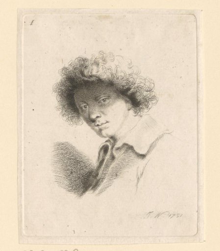 Portrait of an Unknown Young Man with a Partially Shadowed Face