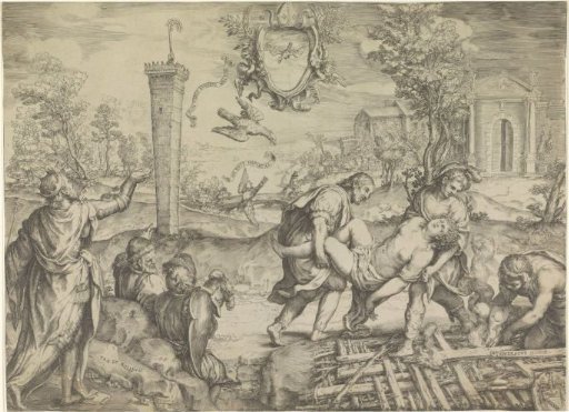 Allegorical Representation with King and Woman at the Stake