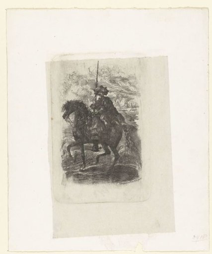 Man in Oriental Costume on Horseback