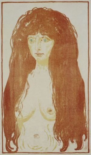 Standing Nude with Red Hair
