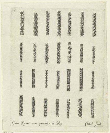 Four rows with ring shoulders