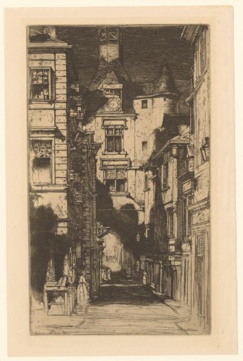 View of a street in Amboise