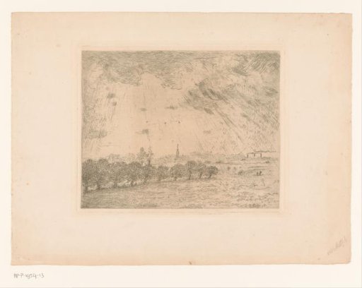 View of the meadows near Vilvoorde