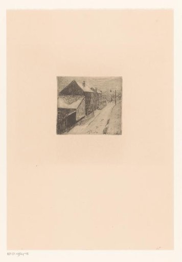Snowy Village Street