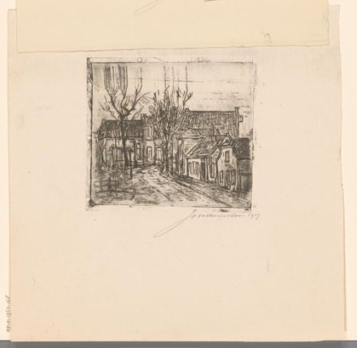 Village street, possibly at Bodegraven