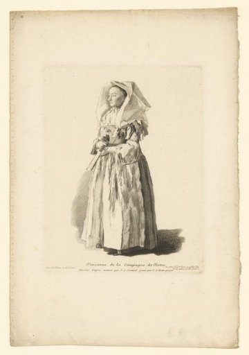 Woman in the dress of Rome