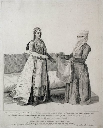 Woman in Galata Receiving a Veil