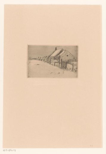 Snow Landscape with Houses
