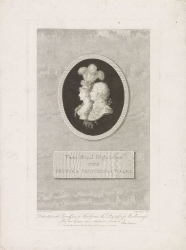 Double Portrait of Prince George and Princess Caroline