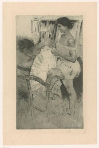 Ballerinas in a dressing room