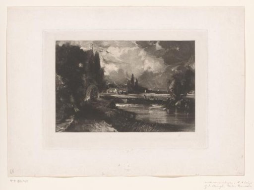 Landscape with a watermill