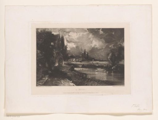 Landscape with a watermill