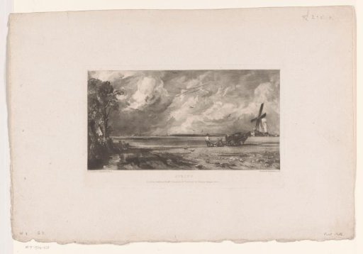 Landscape with plough and mill