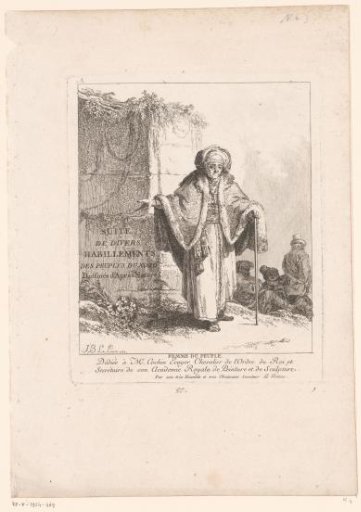 Title Page with an Old Woman with a Staff