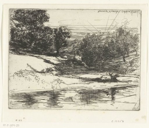 Landscape around Castell Newydd in Wales
