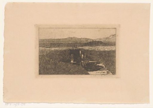 Country Road and Bridge near the Dunes