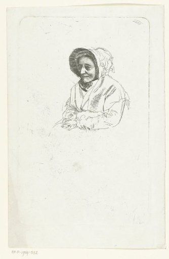 Seated Old Lady with Cap