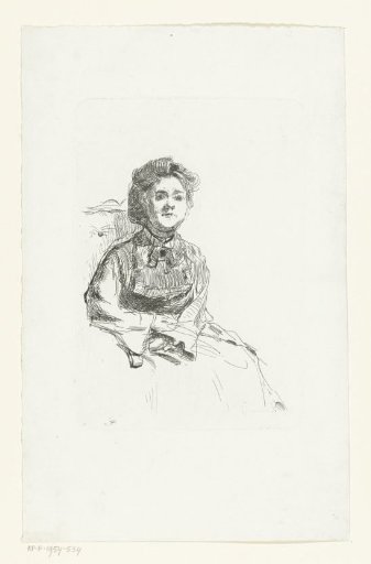 Portrait of Miss Berg Sitting on a Chair