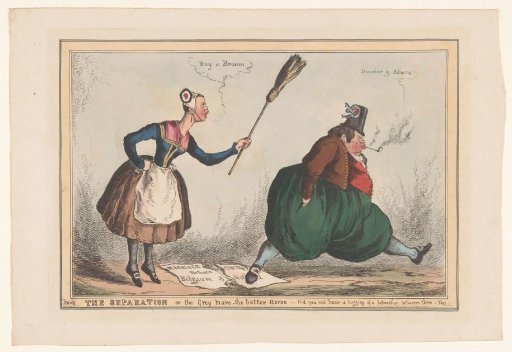 Satire on the Separation of the Netherlands and Belgium, 1830