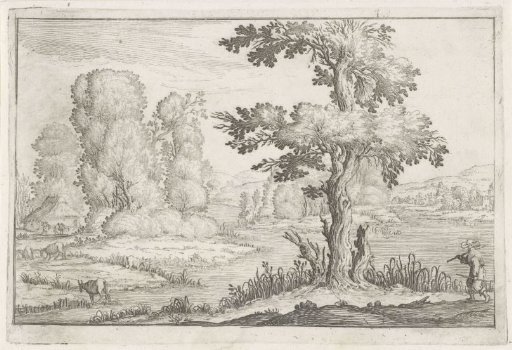 Landscape with oxen