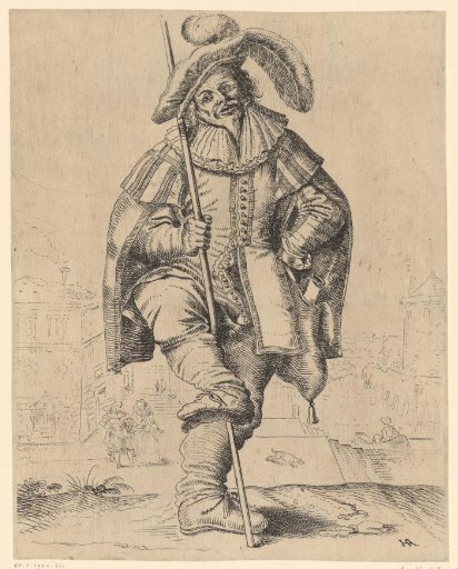 Self-portrait as an actor in the role of Peter Leberwurst