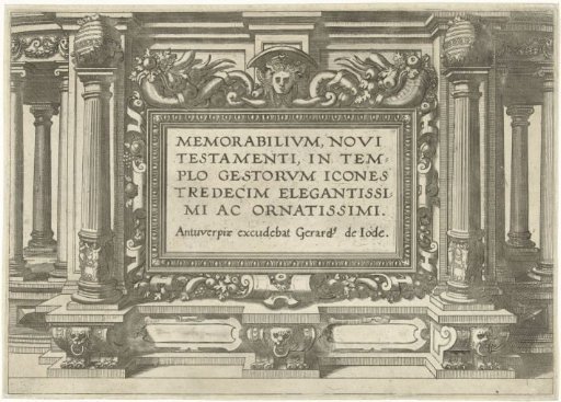 Memorabilia of the New Testament, thirteen most elegant and ornate images of events in the temple