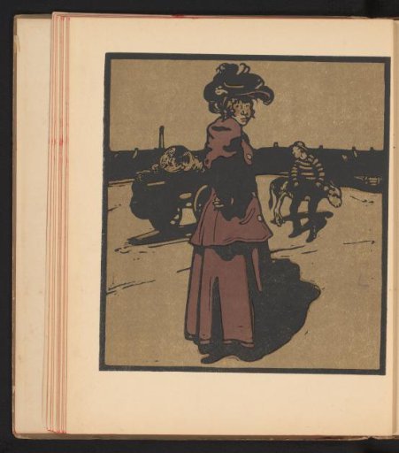 Woman with a Hat on the Street