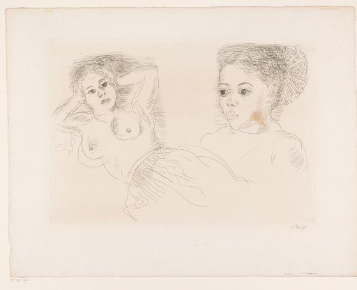 Two studies of a woman
