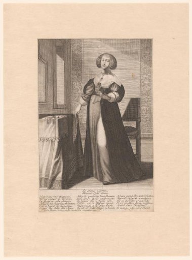 French court lady following the edict of 1633