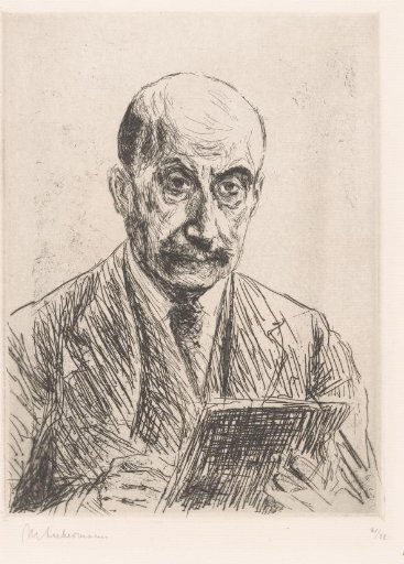 Self-Portrait of Max Lieberman, Drawing