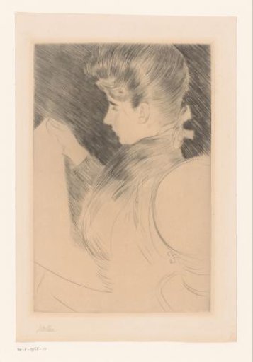 Portrait of an unknown reading woman