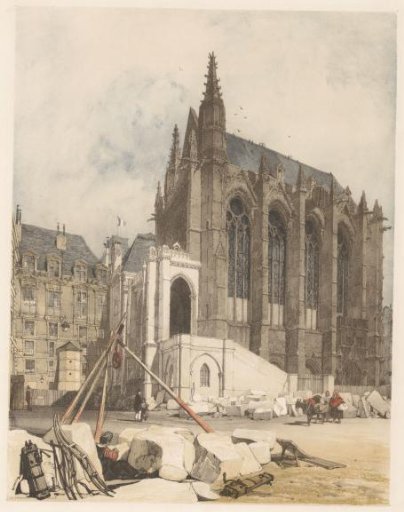 View of Sainte-Chapelle in Paris
