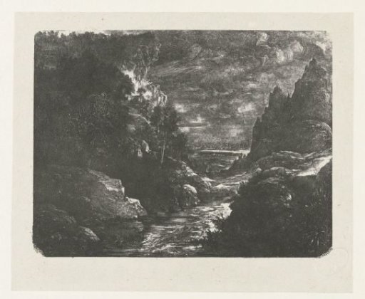 Landscape with rocks and river