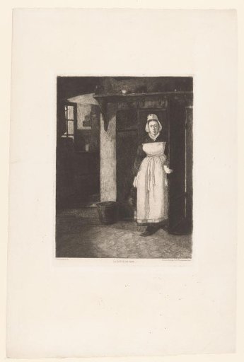 Maid in a doorway