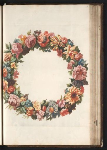 Round floral wreath