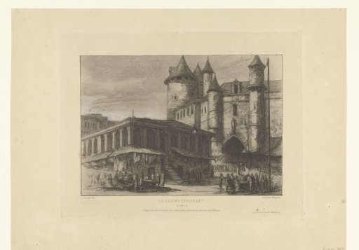 Fort Grand Châtelet and market square in Paris