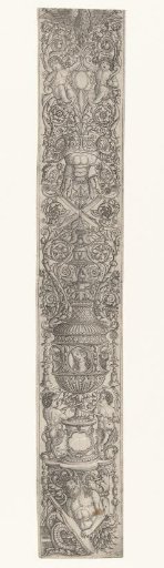 Candelabrum with triton and violin