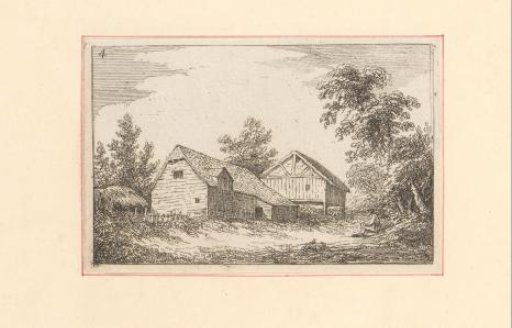 Landscape with a farmhouse and barn