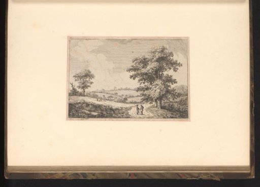 Landscape with walkers