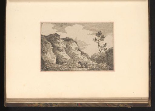 Landscape with hills and oxen