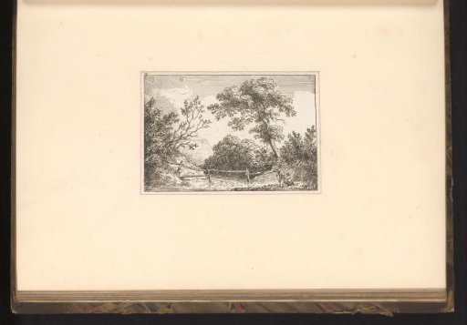 Landscape with fishermen on a shore