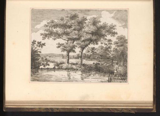 Landscape with figures by a river